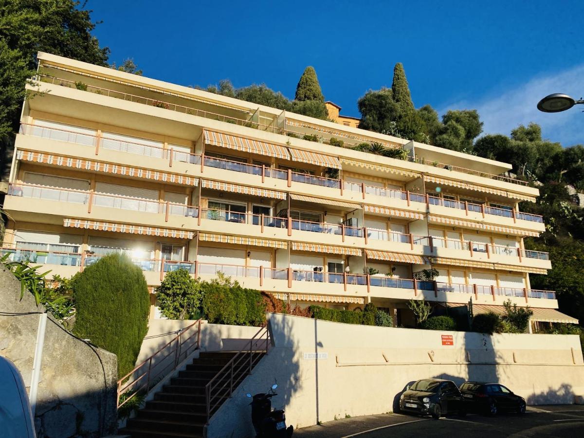Le Vigia-Vue Mer-Terrasse-Climatisation-Parking Menton Eksteriør billede