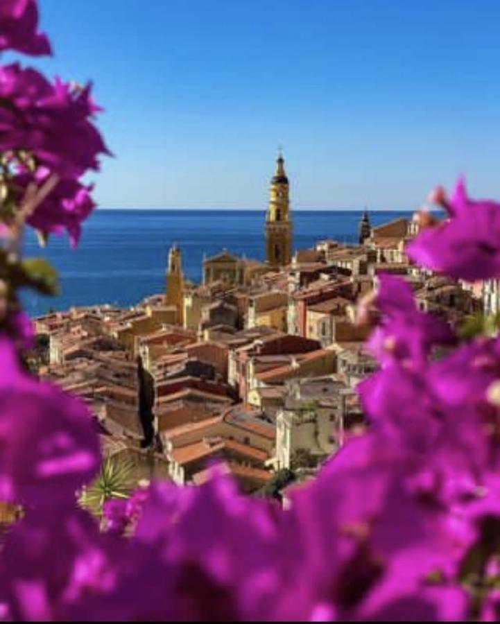 Le Vigia-Vue Mer-Terrasse-Climatisation-Parking Menton Eksteriør billede